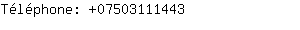 Tlphone: 0750311....