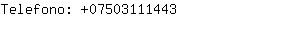 Telefono: 0750311....