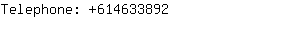Telephone: 61463....