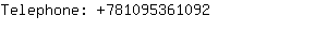 Telephone: 78109536....