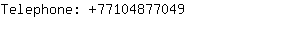 Telephone: 7710487....