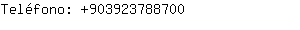 Teléfono: 90392378....
