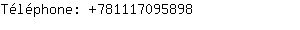 Téléphone: 78111709....