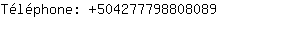 Tlphone: 50427779880....