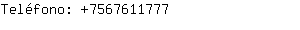 Teléfono: 756761....
