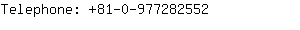 Telephone: 81-0-97728....