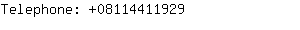Telephone: 0811441....