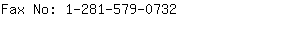 Fax No: 1-281-579-....