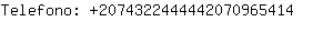 Telefono: 207432244444207096....