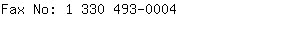 Fax No: 1 330 493-....