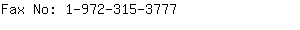 Fax No: 1-972-315-....