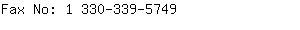 Fax No: 1 330-339-....