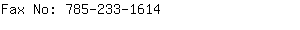 Fax No: 785-233-....