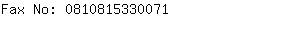 Fax No: 081081533....