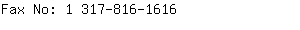 Fax No: 1 317-816-....