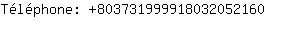 Tlphone: 80373199991803205....