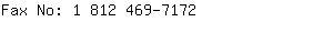 Fax No: 1 812 469-....
