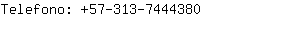 Telefono: 57-313-744....