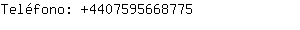 Teléfono: 440759566....