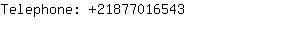 Telephone: 2187701....