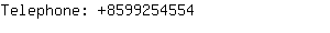 Telephone: 859925....