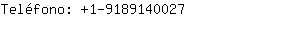Teléfono: 1-918914....