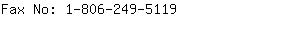 Fax No: 1-806-249-....