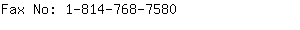 Fax No: 1-814-768-....