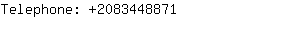 Telephone: 208344....