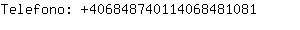 Telefono: 40684874011406848....