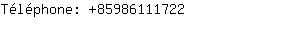 Tlphone: 8598611....