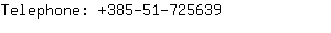 Telephone: 385-51-72....
