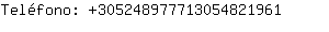 Telfono: 30524897771305482....