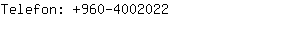 Telefon: 960-400....