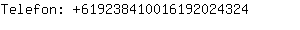 Telefon: 61923841001619202....