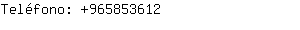 Teléfono: 96585....
