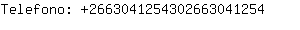 Telefono: 266304125430266304....