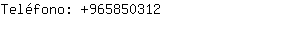 Teléfono: 96585....