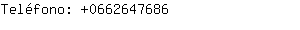 Teléfono: 066264....