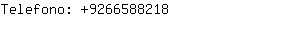 Telefono: 926658....