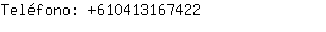 Teléfono: 61041316....