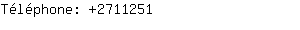 Téléphone: 271....