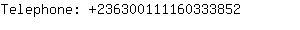 Telephone: 23630011116033....