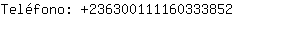 Telfono: 23630011116033....