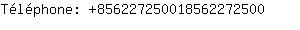 Tlphone: 85622725001856227....