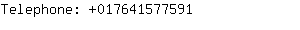 Telephone: 01764157....