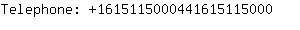 Telephone: 161511500044161511....