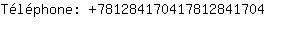 Tlphone: 78128417041781284....