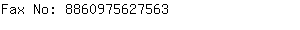 Fax No: 886097562....