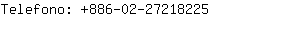 Telefono: 886-02-2721....